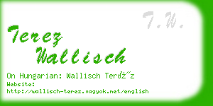 terez wallisch business card